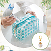 56Pcs 4 Color Glass Pendant Decorations HJEW-GA00044-5