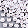 Opaque White Acrylic Beads MACR-T038-10-01RG-1