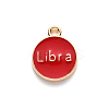 Alloy Enamel Pendants ENAM-SZ0001-28B-K-5