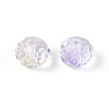 Baking Paint Transparent Glass Beads X1-GLAA-N011-10mm-06-2
