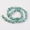 Natural Green Turquoise Beads Strands X-G-N0312-01-2