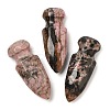 Natural Rhodonite Craved Sword Model Ornament DJEW-C019-02G-1