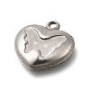 304 Stainless Steel Pendants STAS-C119-07P-2