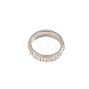304 Stainless Steel with Crystal Rhinestone Finger Rings FS-WG1CD73-04-1