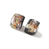 Baking Paint Handmade Gold Sand Lampwork Beads LAMP-P072-01B-02-2