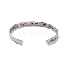 Non-Tarnish 304 Stainless Steel Open Cuff Bangle LS-BJEW-G653-01P-06-2