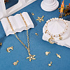 8Pcs 8 Styles Brass Micro Pave Cubic Zirconia Pendants KK-TA0002-53-8