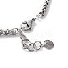 Natural Mixed  Gemstone with 201 Stainless Steel Necklaces NJEW-Q334-01A-2