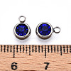 303 Stainless Steel Rhinestone Charms STAS-S068-16-3