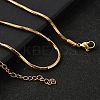 2MM 304 Stainless Steel Snake Chain Necklaces for Women Men STAS-V011-04D-G-1