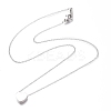 304 Stainless Steel Heart Pendant Necklaces NJEW-I240-25-2