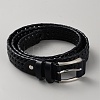 Braided Imitation Leather Chain Belts AJEW-WH20020-053C-1