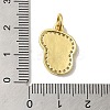 Brass Micro Pave Cubic Zirconia Pendants KK-K354-02G-J-3