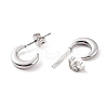 Non-Tarnish 304 Stainless Steel Crescent Moon Stud Earrings for Women EJEW-F280-05A-P-2