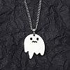 Non-Tarnish 201 Stainless Steel Pendant Necklaces for Man NJEW-Q336-02B-P-1