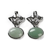 Natural & Synthetic Mixed Gemstone Pendants G-F777-02AS-2