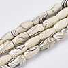 Dyed Natural Wooden Beads Strands WOOD-T025-008-LF-1