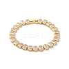 Clear Cubic Zirconia Tennis Bracelet BJEW-E015-02G-1