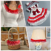 5M Double Polyester Lace Trim for Sewing Decoration OCOR-CY0001-63A-4