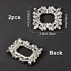 2Pcs Alloy Shoe Buckle Clips FIND-GF0002-79-2
