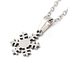 Non-Tarnish 306 Stainless Steel Pendant Necklace for Women LS-NJEW-Q772-01P-07-2