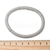 304 Stainless Steel Stretch Bangles for Women BJEW-P315-02G-P-5