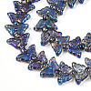 Electroplate Glass Beads Strands EGLA-N012-04Q-3