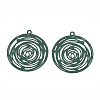 430 Stainless Steel Filigree Pendants X-STAS-T042-11B-2
