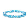 Fashionable Faceted Rondelle Glass Beads Stretch Bracelets for Women Girls Gift TQ6391-6-1