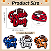 4Pcs 4 Colors Polyester Iron on/Sew On Patches PATC-FG0002-59-2