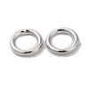 Brass Soldered Closed Jump Rings KK-G465-26P-2