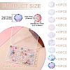 90Pcs 9 Colors Baking Paint Transparent Glass Beads GLAA-TA0003-33-4