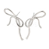 Left and Right Brass Cubic Zirconia Stud Earring Findings LS-KK-R154-09P-1