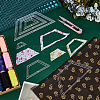 6Pcs 6 Styles Transparent Acrylic Sewing Template AJEW-NB0007-76A-4