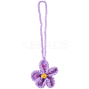 Handmade Polyester Flower Pendant Decorations HJEW-WH20020-011A-7