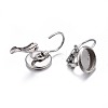 Tarnish Resistant 304 Stainless Steel Leverback Earring Findings X-STAS-H423-03P-4