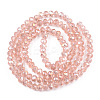 Electroplate Glass Beads Strands X-EGLA-A034-T6mm-B32-2