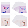 100Pcs 2 Colors Square Plastic Cellophane Self Seal Bags ABAG-TA0001-32-2