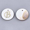 Natural Freshwater Shell Pendants SHEL-N027-04B-1