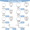 DIY Blank Dome Adjustable Ring Making Kit STAS-DC0010-83-2