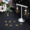 10PCS Brass Micro Pave Cubic Zirconia Charms ZIRC-BBC0002-54-4