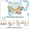 Butterfly Stitch Markers HJEW-AB00232-2