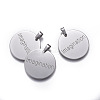 Non-Tarnish 201 Stainless Steel Pendants LS-STAS-E456-01P-AAA-2