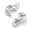 Brass Micro Pave Cubic Zirconia Pendants KK-P271-01P-A-2