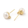 Natural Pearl Stud Earrings Findings X-KK-B059-33G-2