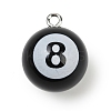 8 Ball Sport Theme Resin Pendants RESI-I063-01B-1