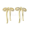Brass Micro Pave Cubic Zirconia Pendants FIND-Z035-05G-1