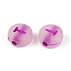 Luminous Frosted Acrylic Beads FACR-T008-02T-2