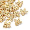 SHEGRACE Brass Micro Pave Cubic Zirconia Bees Charms XGR0165G-110G-1