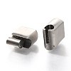 Tarnish Resistant 304 Stainless Steel Magnetic Clasps with Glue-in Ends LS-STAS-C020-09P-2